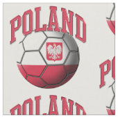 Vlag van het Poolse Voetbal Patroon Stof (Close Up)