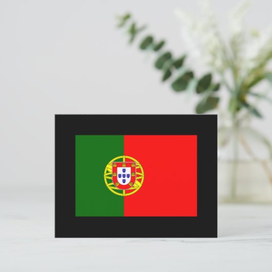 Vlag van het Portugese Briefkaart (Staand voorkant)