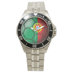 Vlag van het Portugese Voetbal Horloge