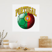 Vlag van het Portugese Voetbal Poster (Keuken)