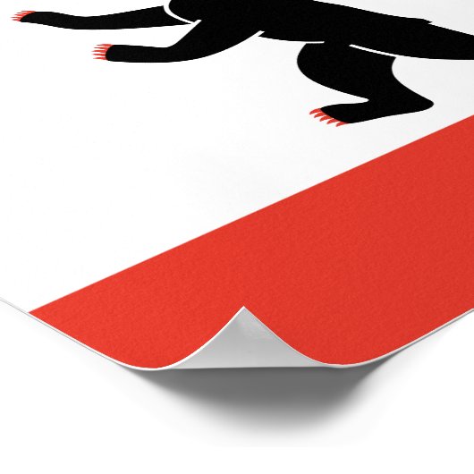 Vlag van het Poster Berlijn (Hoek)