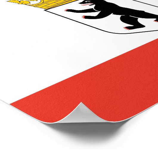 Vlag van het Poster Berlijn (Hoek)