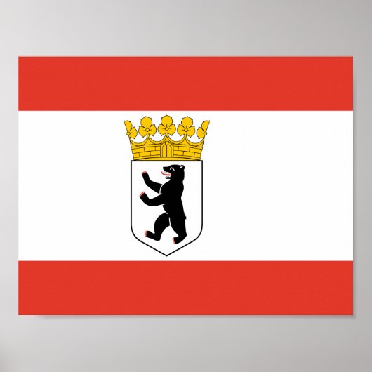 Vlag van het Poster Berlijn (Voorkant)