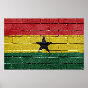 Vlag van het Poster Ghana