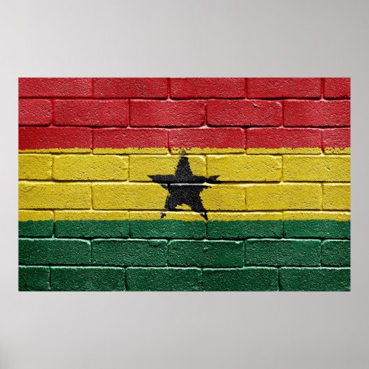 Vlag van het Poster Ghana (Voorkant)