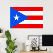 Vlag van het Poster Puerto Rico (Thuiskantoor)