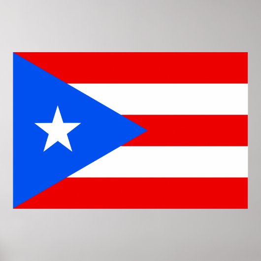 Vlag van het Poster Puerto Rico (Voorkant)