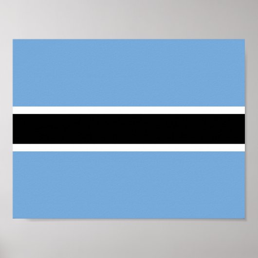 Vlag van het Poster van Botswana (Voorkant)