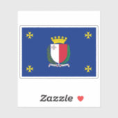 Vlag van het President Malta Sticker (Vel)