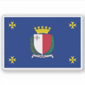 Vlag van het President Malta Sticker (Voorkant)