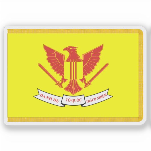 Vlag van het President van Vietnam Sticker (Voorkant)