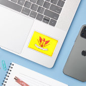 Vlag van het President van Vietnam Sticker (Laptop met iPhone)