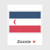 Vlag van het protectoraat Madagaskar (1885-1896) Sticker (Vel)