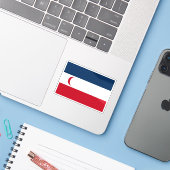 Vlag van het protectoraat Madagaskar (1885-1896) Sticker (Laptop met iPhone)