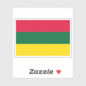 Vlag van het Regentschap van Algiers, Algerije Sticker (Vel)