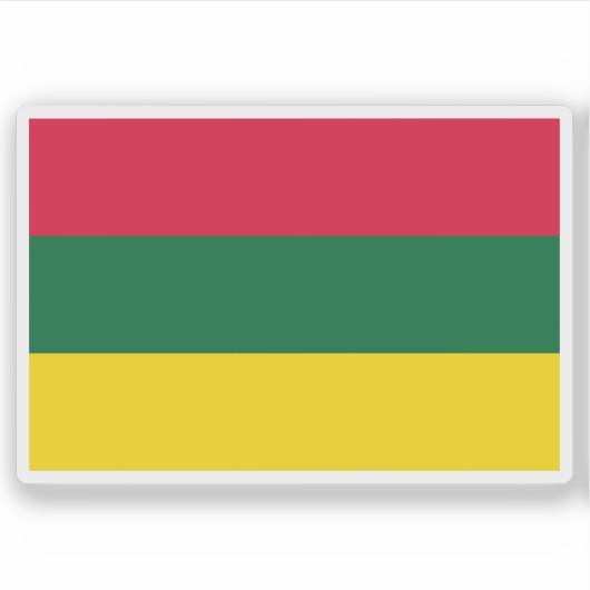 Vlag van het Regentschap van Algiers, Algerije Sticker (Voorkant)