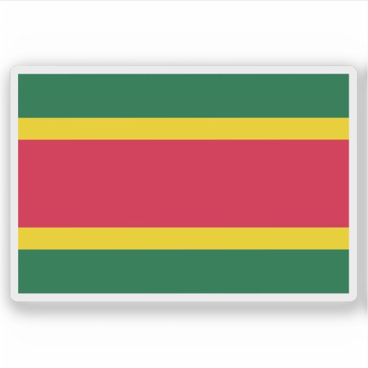 Vlag van het Regentschap van Algiers, Algerije Sticker (Voorkant)