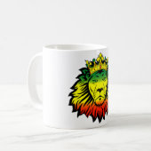 vlag van het reggae lion koffiemok (Voorkant links)