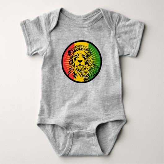 vlag van het reggae lion romper (Voorkant)