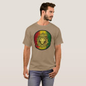 vlag van het reggae lion t-shirt (Voorkant volledig)