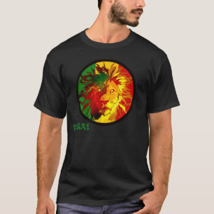 vlag van het reggae lion t-shirt