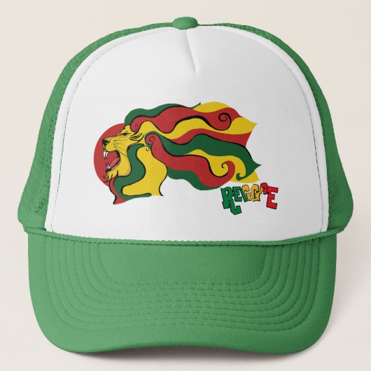 vlag van het reggae lion trucker pet (Voorkant)
