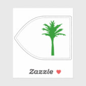 Vlag van het rijk Bornu (700-1380) Sticker (Vel)