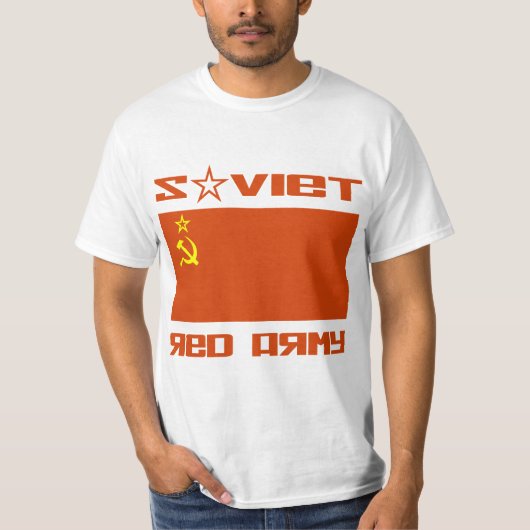 Vlag van het Rode Leger T-shirt (Voorkant)