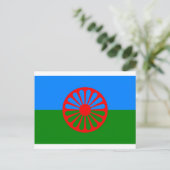 Vlag van het Romaanse volk - Romani vlag Briefkaart (Staand voorkant)