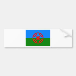 Vlag van het Romaanse volk - Romani vlag Bumpersticker