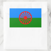 Vlag van het Romaanse volk - Romani vlag Rechthoekige Sticker (Tas)