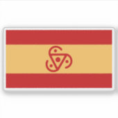 Vlag van het Romeinse Rijk Sticker (Voorkant)