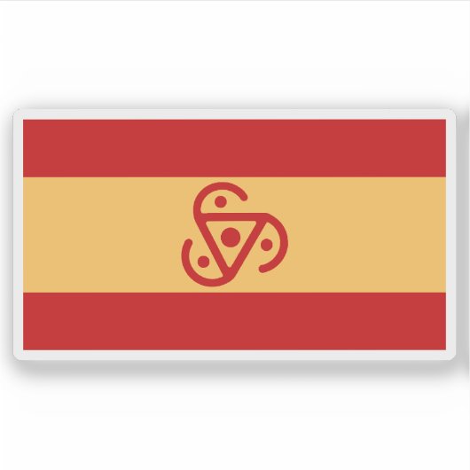 Vlag van het Romeinse Rijk Sticker (Voorkant)