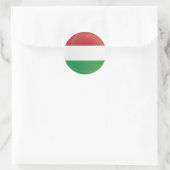 vlag van het rondpictogram Hongarije Ronde Sticker (Tas)