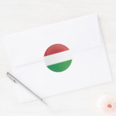 vlag van het rondpictogram Hongarije Ronde Sticker (Envelop)