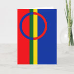 Vlag van het Sami People Wenskaart Feestdagen Kaart<br><div class="desc">Dit ontwerp is geïnspireerd op de vlag van Sami</div>