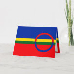 Vlag van het Sami People Wenskaart Feestdagen Kaart<br><div class="desc">Dit ontwerp is geïnspireerd op de vlag van Sami</div>