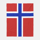 Vlag van het Scandinavische medium Noorwegen Fleece Deken (Voorkant)