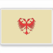 Vlag van het Servische Rijk Sticker (Voorkant)