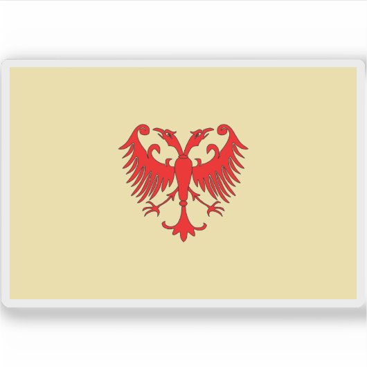 Vlag van het Servische Rijk Sticker (Voorkant)