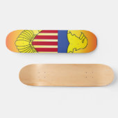 Vlag van het Skateboard van de Maagdeneilanden (Horizontaal)