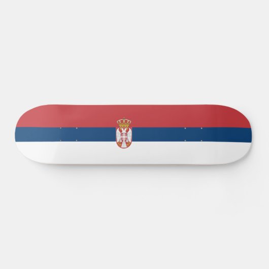 Vlag van het skateboard van Servië (Horizontaal)