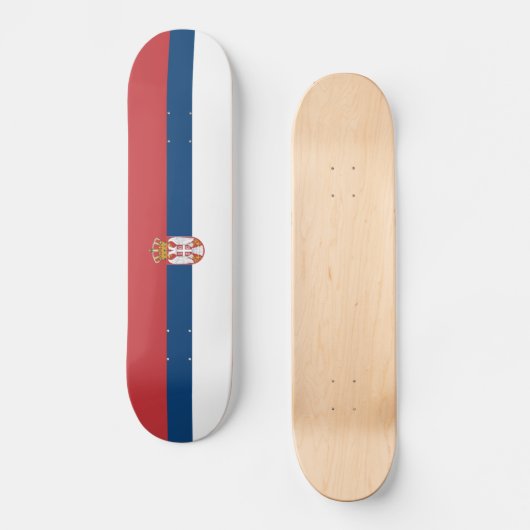 Vlag van het skateboard van Servië (Voorkant)