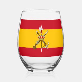 Vlag van het Spaanse Legioen Wijnglas Zonder Voet