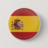 vlag van het Spaanse ringpictogram Ronde Button 5,7 Cm (Voorkant)