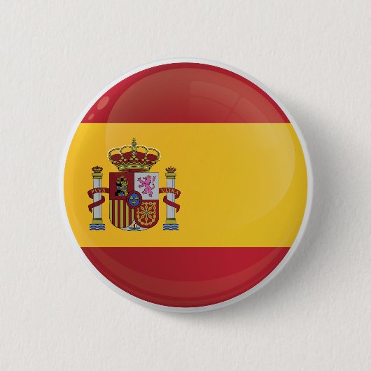 vlag van het Spaanse ringpictogram Ronde Button 5,7 Cm (Voorkant)