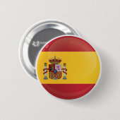 vlag van het Spaanse ringpictogram Ronde Button 5,7 Cm (Voorkant /achterkant)