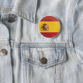 vlag van het Spaanse ringpictogram Ronde Button 5,7 Cm (In situ)