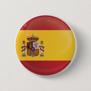 vlag van het Spaanse ringpictogram Ronde Button 5,7 Cm