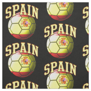 Vlag van het Spaanse Voetbal Patroon Stof
